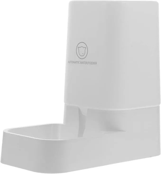 1pc Automatic Pet Water Bowl Drinking Feeder for Dogs Cats Rabbits Easy to Clean White Reduces Wet Hair Ensures Fresh Water Supply