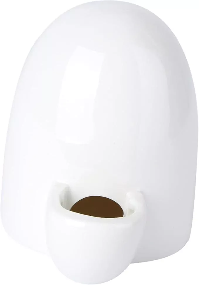 1pc Pet Automatic Water Feeder for Hamsters Mute Drinking Bowl White Ceramic Pet Drinking Supplies Convenient and Safe Water Dispenser for Animals