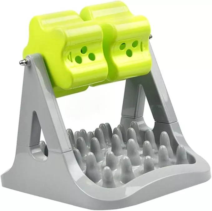 1piece Automatic Rotatable Dog Feeding Bowl Slow Feeder Design Pet Food Dispenser for Dogs Keeps Your Space Clean for Training and Reducing Choking Risk