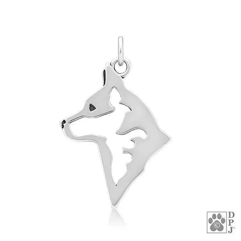 Australian Cattle Dog, Head, Pendant