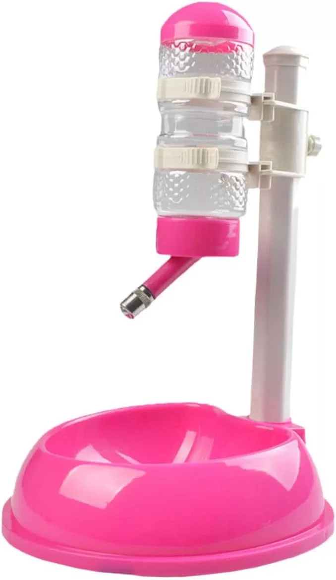 Automatic Pet Feeder and Drinker Dog Waterer Dispenser Pet Supplies Material Height Bowl