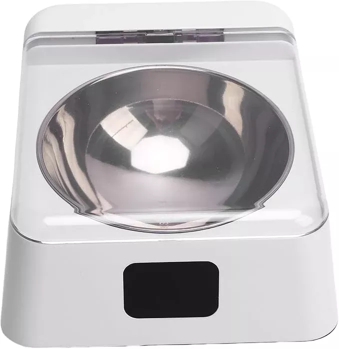 Automatic Pet Feeder, USB Charging Smart Portable Large Capacity Infrared Sensor Lid Opening Dog Feeder with Hold Multiple Meals for Home Dry Food & Multiple Pets