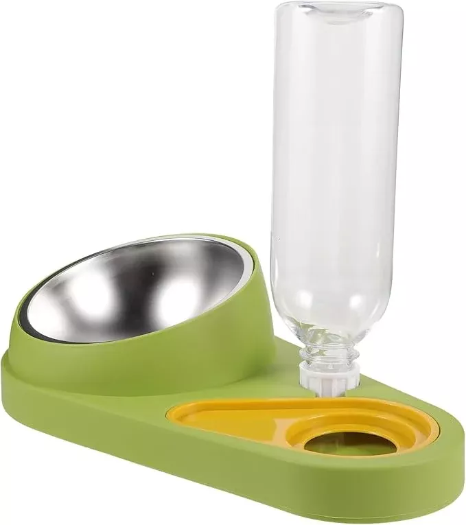Automatic Pet Feeder with Water Bowl Dog Cat Food Dispenser Lightweight Compact Design Easy to Use for Home Pet Care