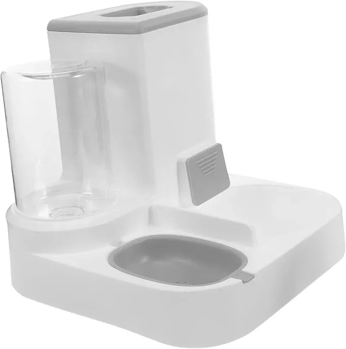 Automatic Pet Water Feeder and Food Dispenser Large Capacity Dry and Wet Separation Design for Cats and Dogs Easy to Clean Sturdy Construction Convenient Saving