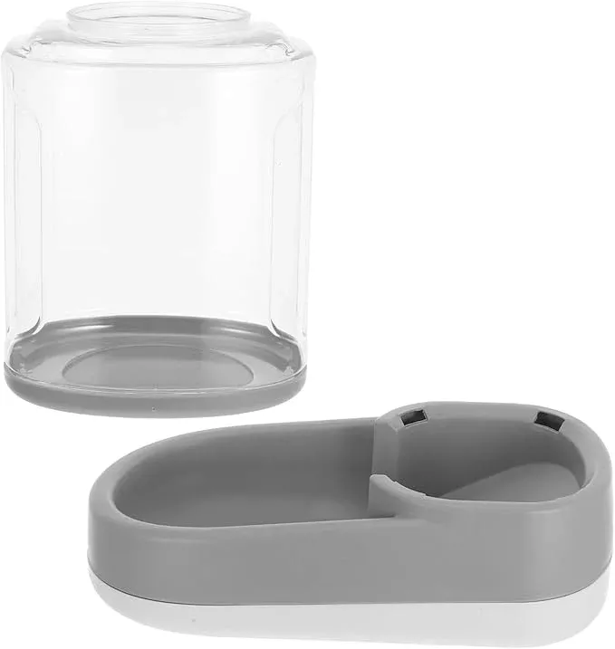 BESPORTBLE Automatic Pet Feeder Capacity Dog Cat Gravity Feeder Auto Water Dispenser No Spill Bowl for Small to Pets