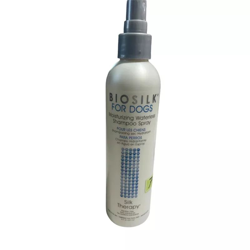 bio silk for dogs moisturizing waterless shampoo spray 8 flo oz
