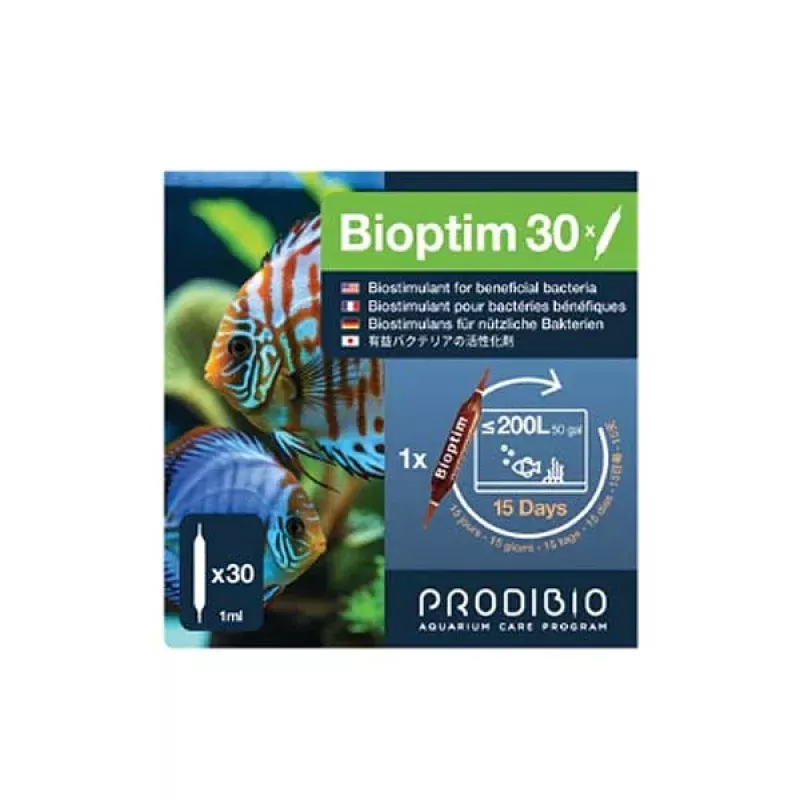Bioptim (30 Vials) Stimulates Beneficial Bacteria (Freshwater) – Prodibio
