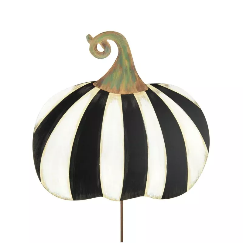 Black and White Stripe Pumpkin