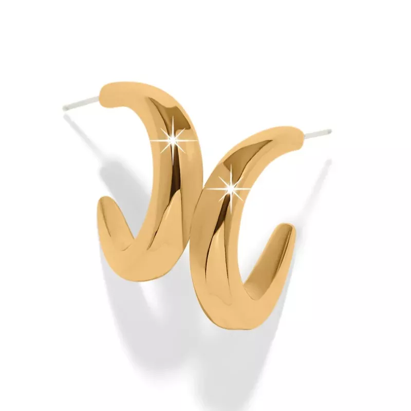 Cascade Rio Hoop Gold Earrings