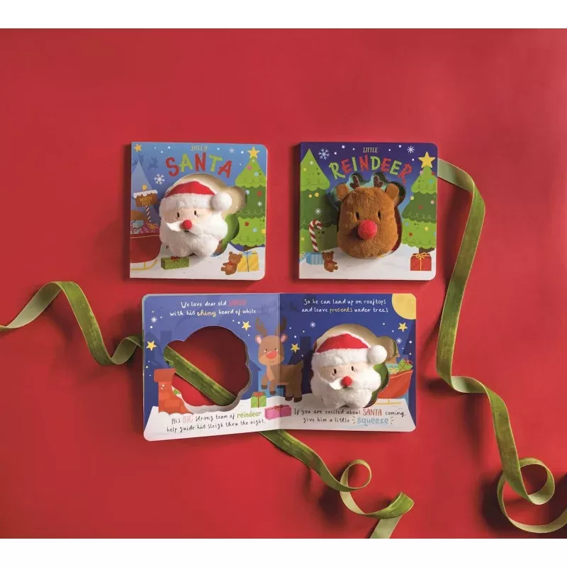 Christmas Squeak-Along Books|Reindeer&Santa