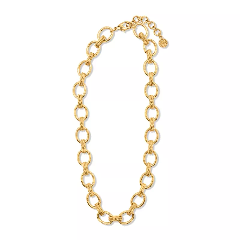Cleopatra Regal Link Necklace, 16+2 – Gold