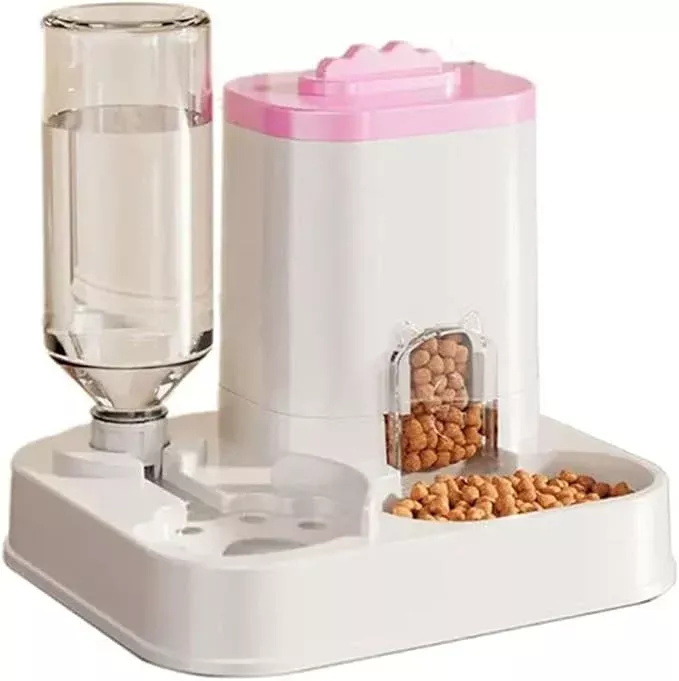 Compatible for Large Capacity Automatic Pet Feeder and Water Dispenser, Suitable for Cats and Dogs(Gray)