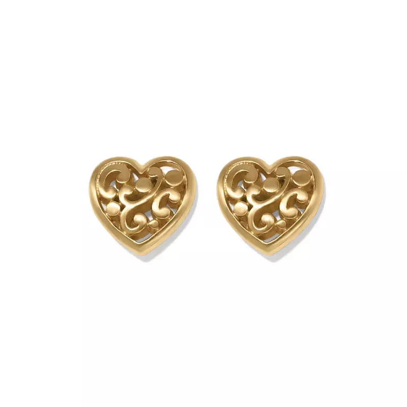 Contempo Heart Post Earrings