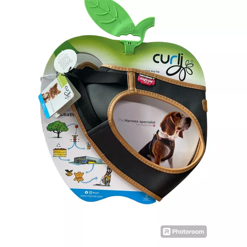 Curli Apple Leather curli clasp Harness black and brown