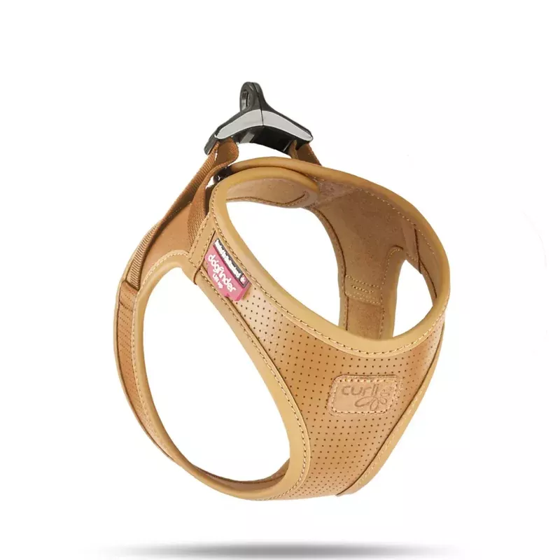 Curli Apple Leather curli clasp Harness Brown