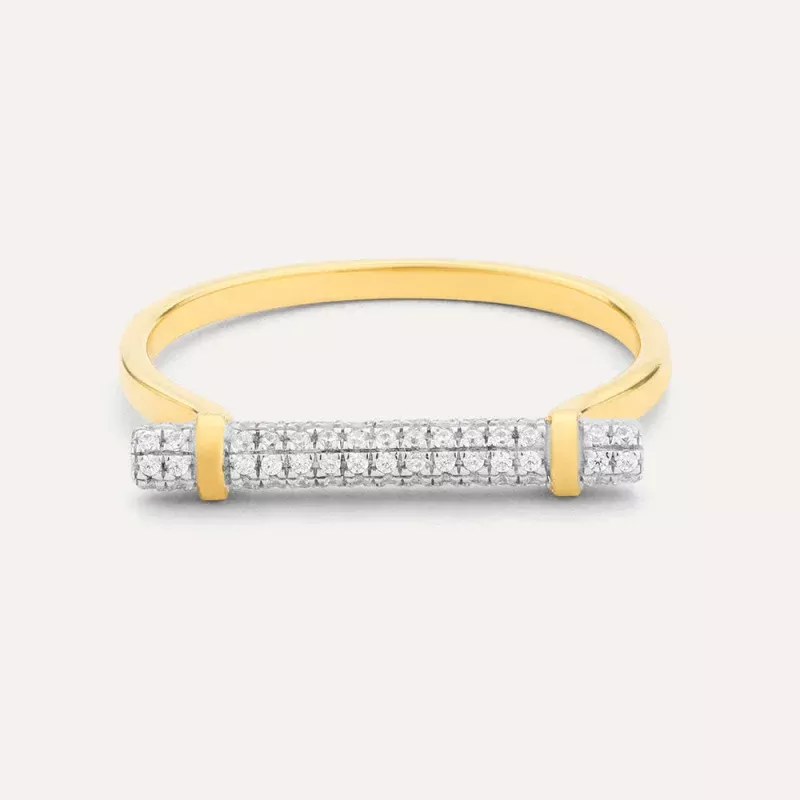 Diamond Log Statement Ring|7&8&9
