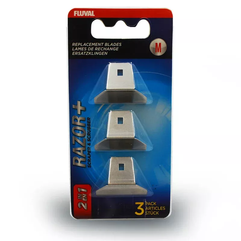(DISCONTINUED)Razor+ 2-in-1 Scraper Medium 3 Pack Replacement Blades – Fluval