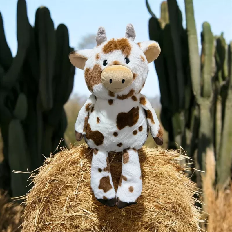 dog toy cow squeak and crinkle 19