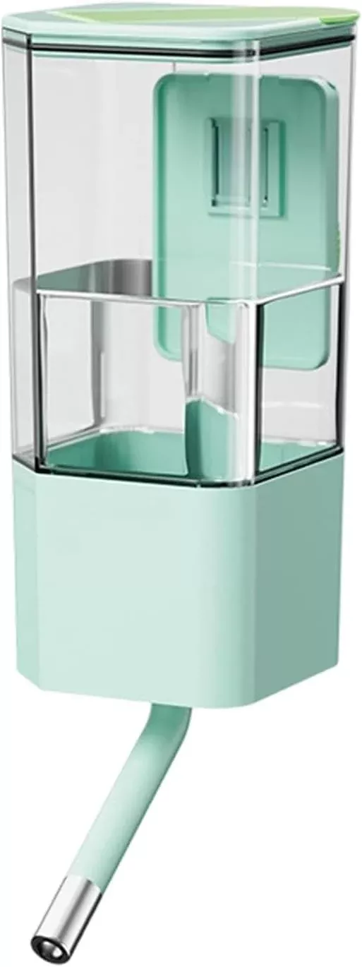 Dog Water Bowl Dispenser - Cage Mounted Top Fill Bottle, 49oz Spill Proof Automatic Pet Drinking System | Small Medium Sized Pets for Small Medium Sized Pets