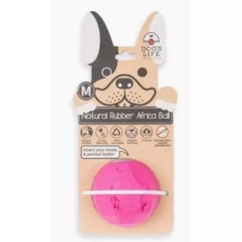 Dogs Life Natural Rubber (S) Pink Dog Toy