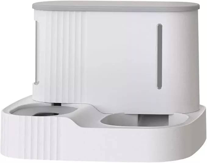 Dual-Use Automatic Pet Feeder & Water Dispenser for Cats & Dogs, Non-Electric Gravity Food & Water Bowl