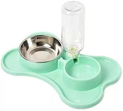 feeders Automatic Feeder Dog Bowl Automatic Drinking Bottle Double Bowl Cat Puppy Food Bowl Pet Feeder Healthy Cat Dog