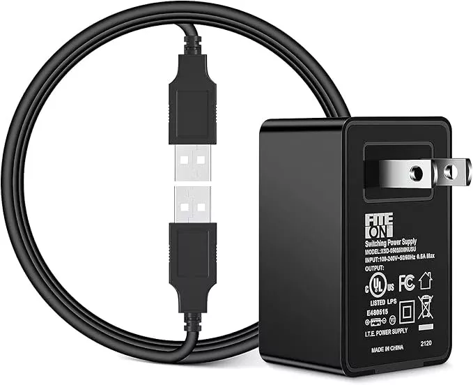 FITE ON Replacement Automatic Cat Feeder Adapter for VOLUAS 4L Pet Food Dispenser Charger Power Supply Cord