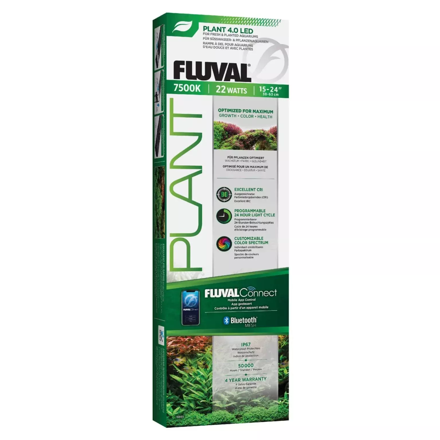 Fluval – Plant 4.0 LED, 22W, 15-24″ / 38-63 cm