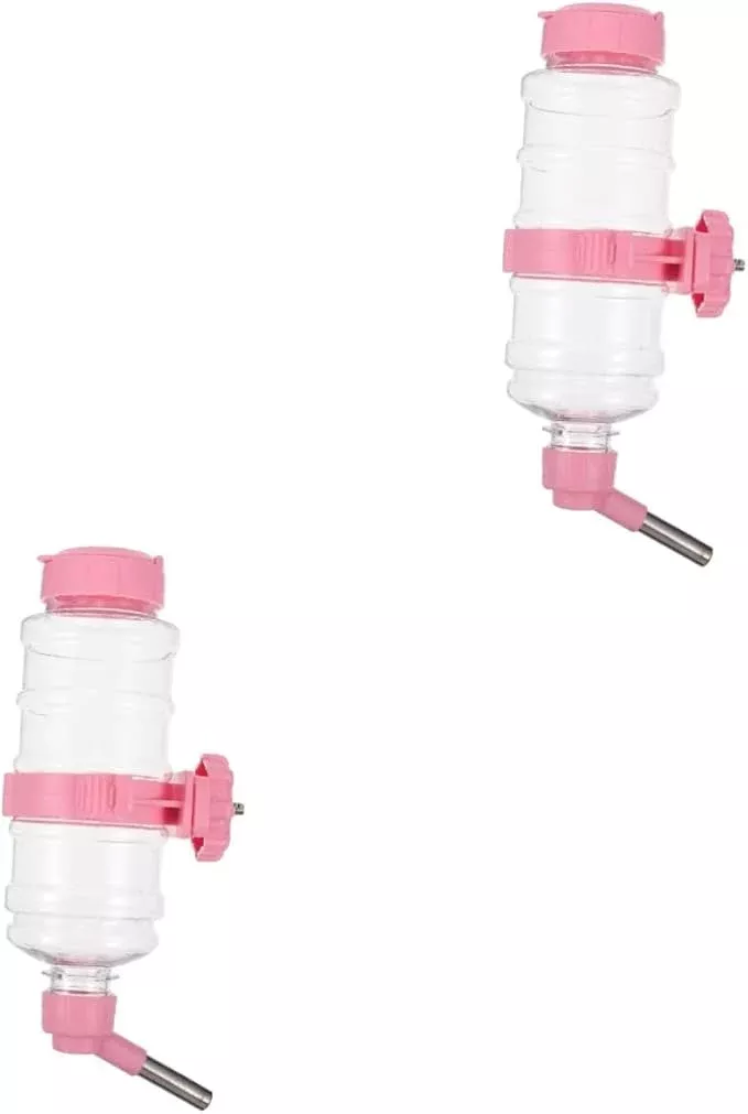 FRCOLOR 2pcs Automatic Pet Water Dispenser Capacity Design Easy to Use Water Feeding Bowl for Pets Wall-Mounted for Chinchillas and Cats
