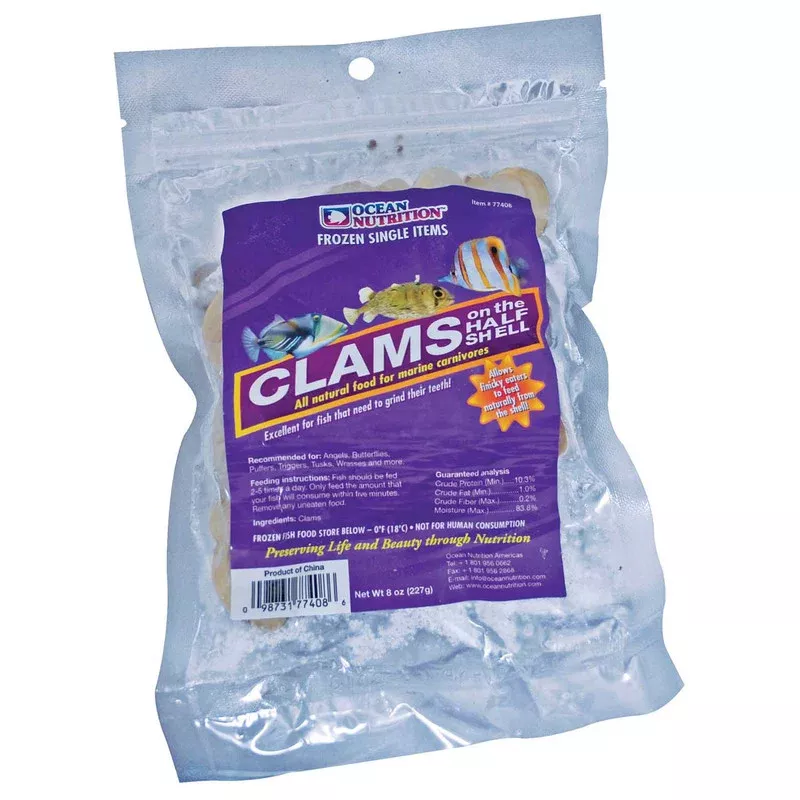 Frozen Clams on the Half Shell (2 lb) – Ocean Nutrition