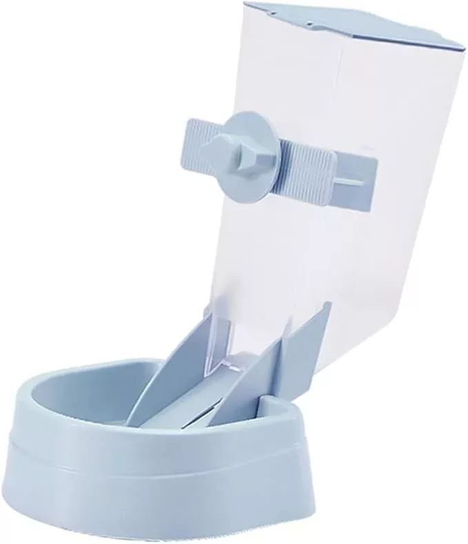 Gadpiparty 2l Automatic Hanging Dog Feeder with Pet Cage Feeder Function Night Sky Blue Pet Bowl for Puppy Feeding Suitable for Dog Feeding