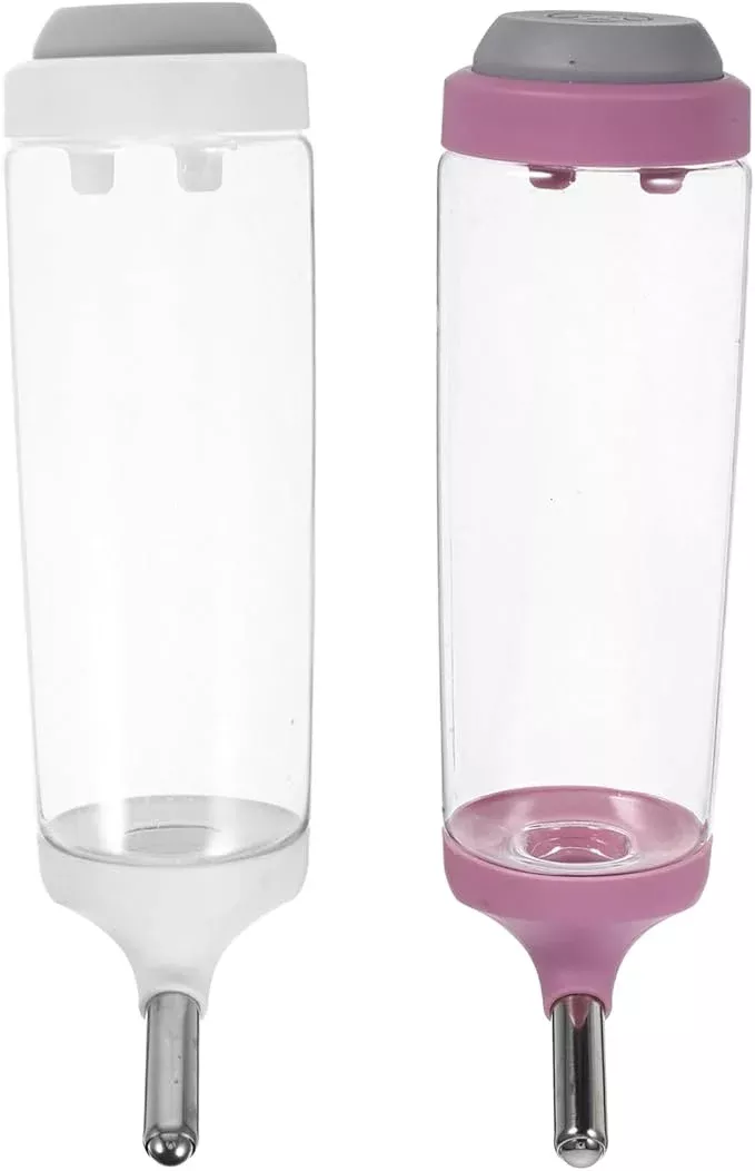 Garneck 2pcs Pet Automatic Water Feeder for Dogs and Cats Hanging Water Dispenser Capacity Easy to Install Keeps Pets Dry and Comfortable
