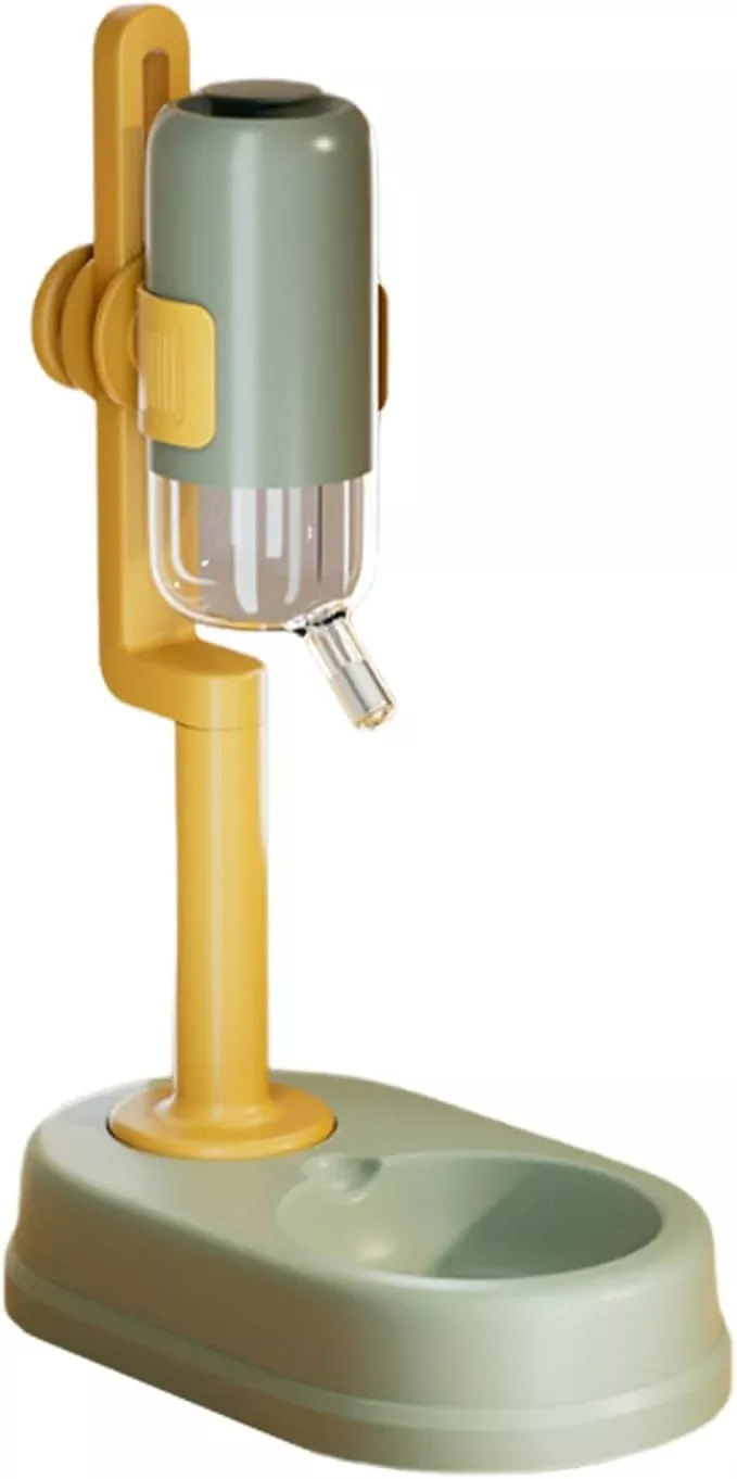Genérico Automatic Pet Water Dispenser – Raised Drinker with Slow Dispenser | 750 ml of Water in Standing Pet Bowl with Adjustable Height | for Small Animals