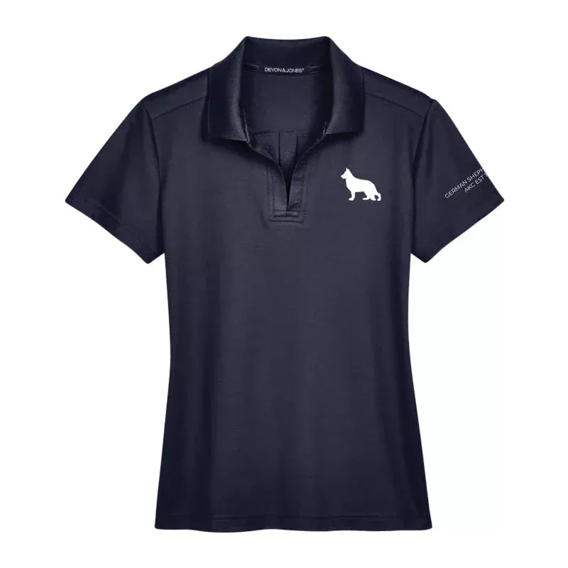 German Shepherd Dog Embroidered AKC Women’s Polo