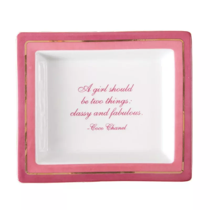 A Girl Should Be Classy and Fabulous Tray in Gift Box