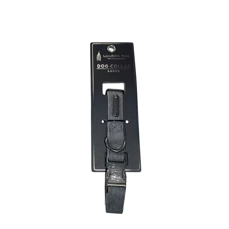 london fog collar gray