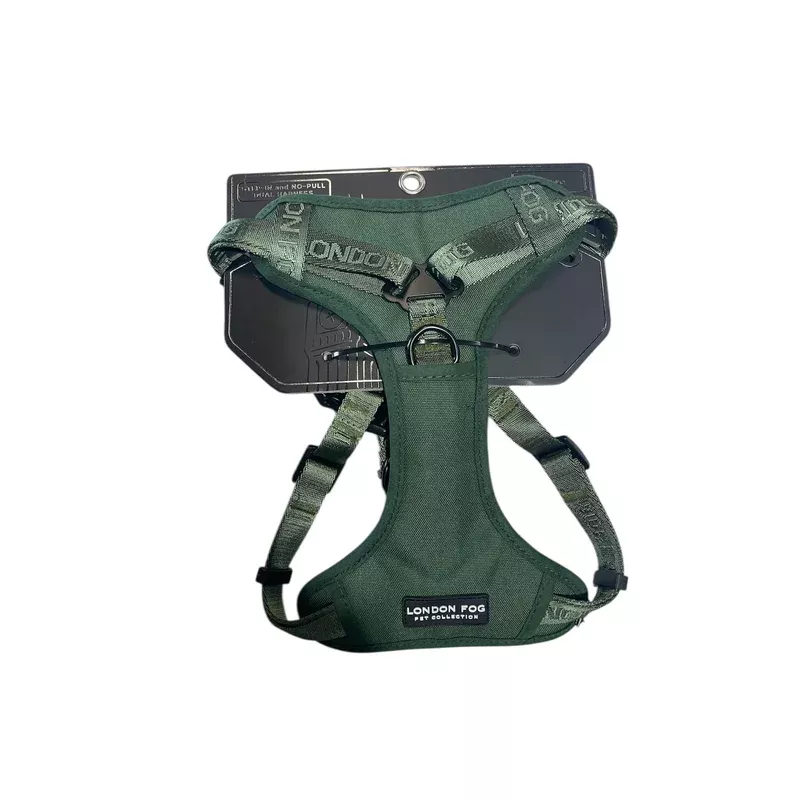 london fog dog harness dark green