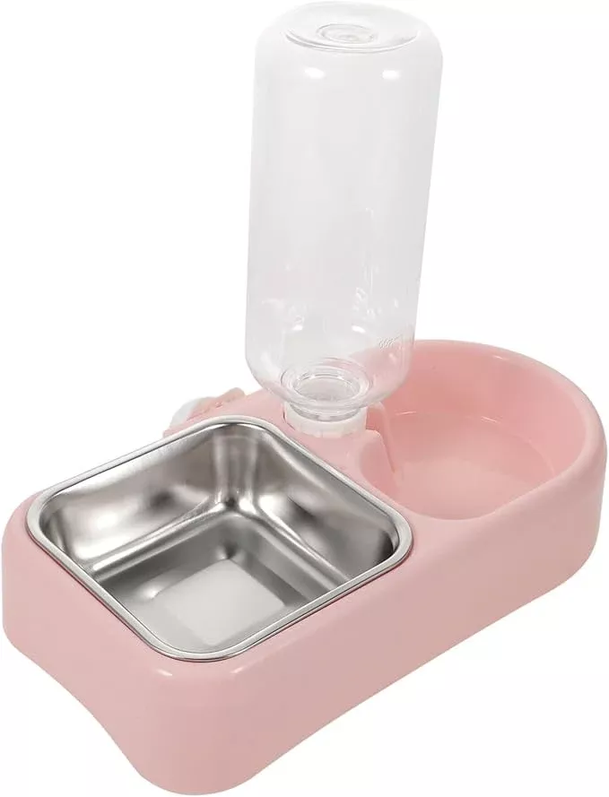 Mipcase Double Pet Water Feeder for Dogs and Cats Creative Automatic Water Dispenser Tool Safe and Smooth Design for Home and Pet Shops