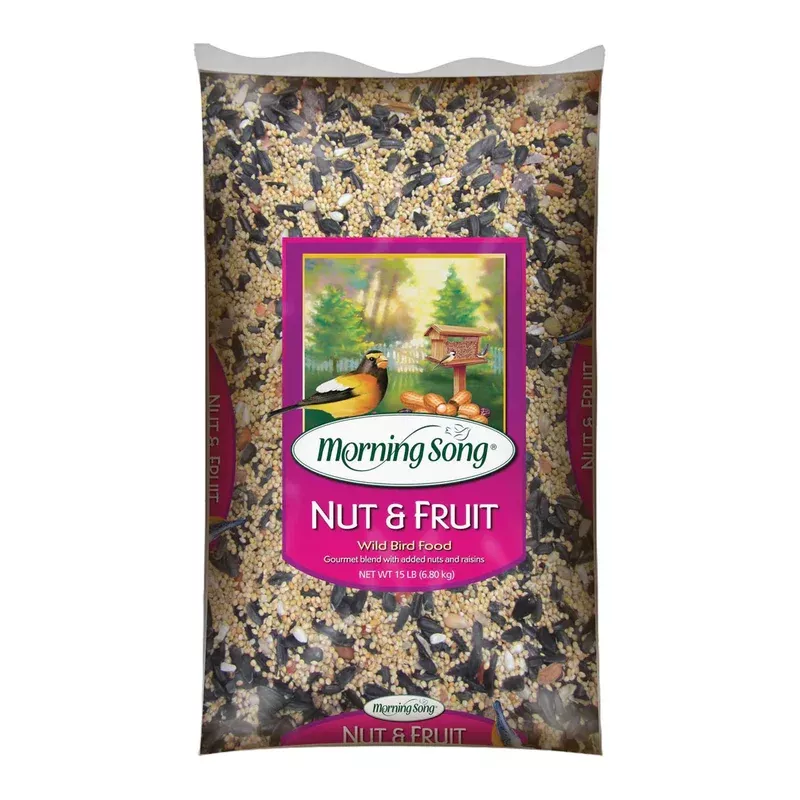 Morning Song Nut & Fruit Wild Bird Food, 15lb Bag