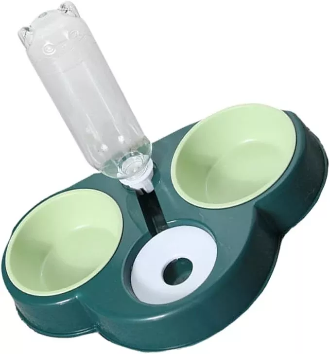 Multi-Function Pet Food Feeder and Water Dispenser Automatic Cat Dog Bowl Dual Food and Water Capacity Design for Home and Pet Store Use