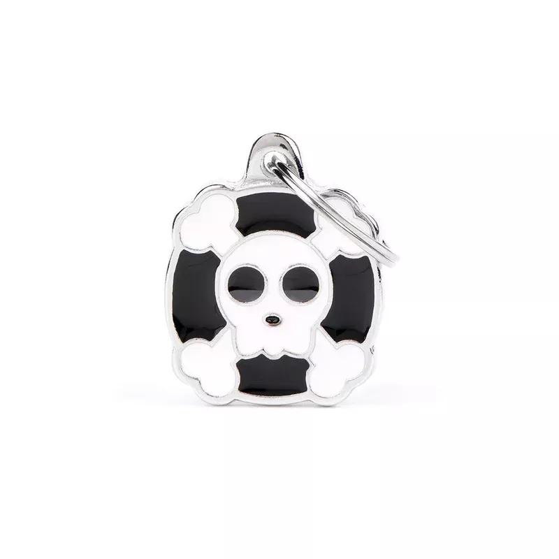 My Family ID Skull Tag