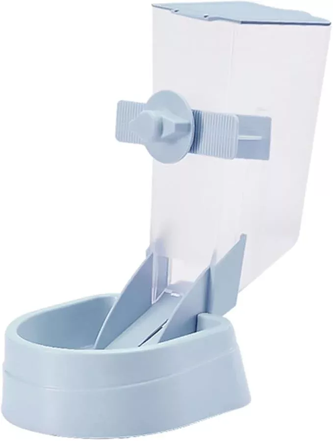 NUOBESTY Automatic Hanging Dog Feeder Pet Bowl with Detachable Design for Easy Cleaning Spacious Food Dispenser Suitable for Puppies and Dogs Space-Saving Pet Feeding Station for Cages