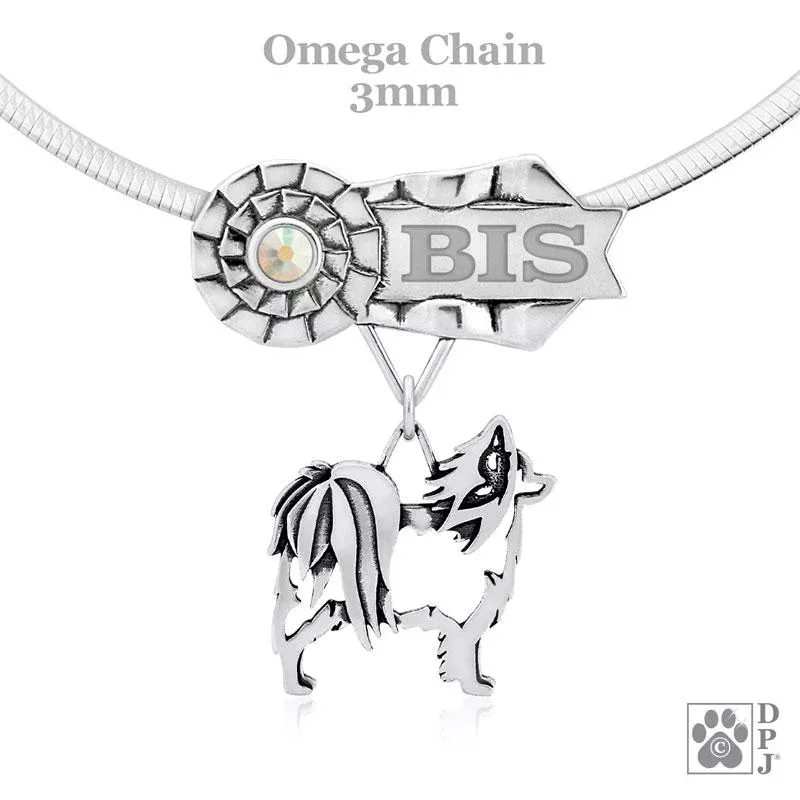 Papillon with Butterfly, Body, Engravable Ribbon Charm Holder