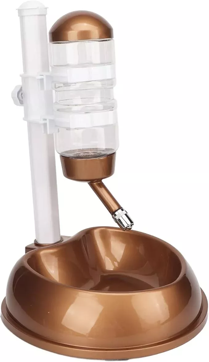 Pet Standing Water Dispenser, Multifunctional Height Adjustable Automatic Pet Water Dispenser, Automatic Water Feeder Cat Waterer with Detachable Pole for Cat, Dog, Multiple Pets