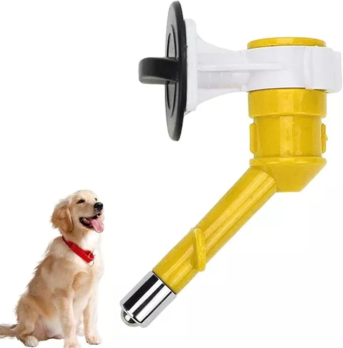 Pet Water Dispenser Nozzle – Portable Anti-Leaking Water Dispenser,Multifunctional No-Drip Fountain Reusable Automatic Dogs Feeder Nozzle for Dogs