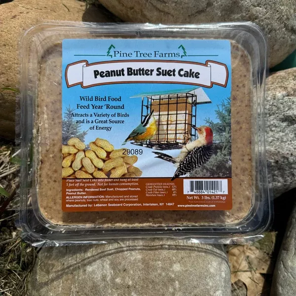 Pine Tree Farms 3lb Peanut Butter Suet Cake