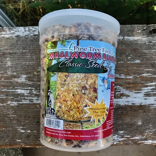 Pine Tree Farms 72oz Mealworm Nut Classic Seed Log