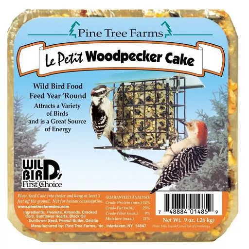 Pine Tree Farms Le Petit 9oz Woodpecker Seed Cake