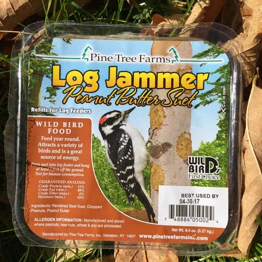 Pine Tree Farms Log JammerPeanut Butter Suet Plug 9.4 oz