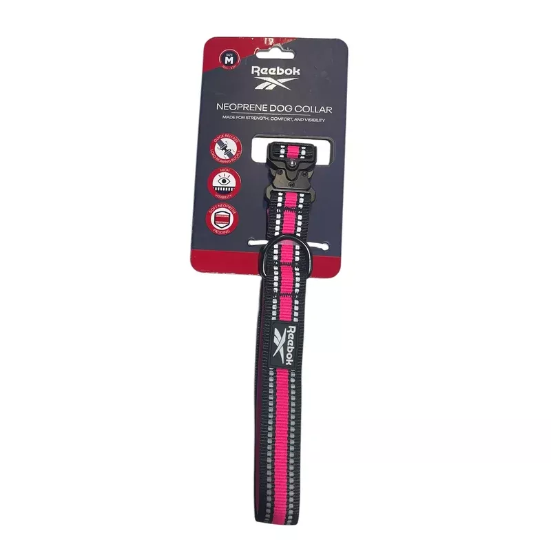 reebok dog collar hot pink -black